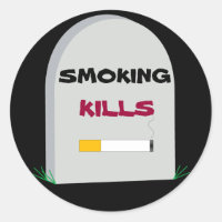 smoking kills sticker