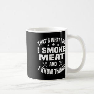 Smoking Meat Bbq Grilling Smoker Smoked Meat 3 Coffee Mug
