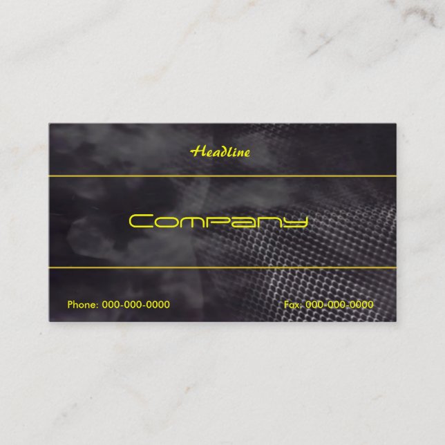 Smoking Metal Business Card (Front)