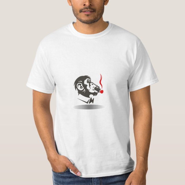 smoking monkey business T-Shirt (Front)