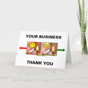 SMOKING/NO SMOKING THANK YOU CARD