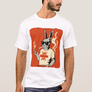 Smoking Rabbit T-Shirt