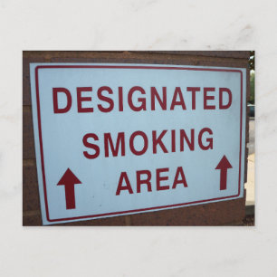 Smoking Sign Postcard