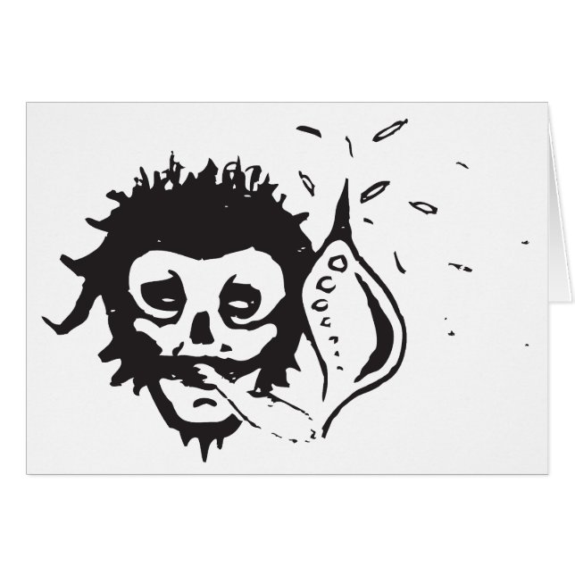 smoking skull (Front Horizontal)