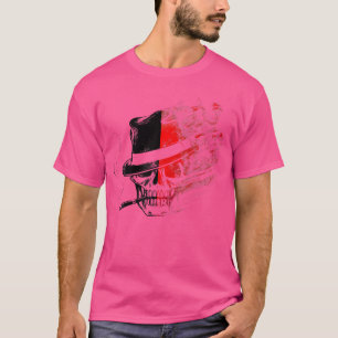 Smoking Skull With Stylish Hat And Cigar T-Shirt
