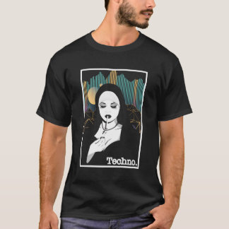 Smoking Techno Nun Religion Electronic Bass Music T-Shirt
