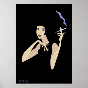 Smoking Woman Poster