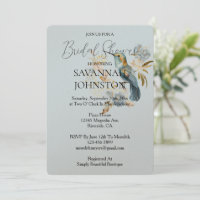Smoky Blue Hummingbird Hydrangea Bridal Shower