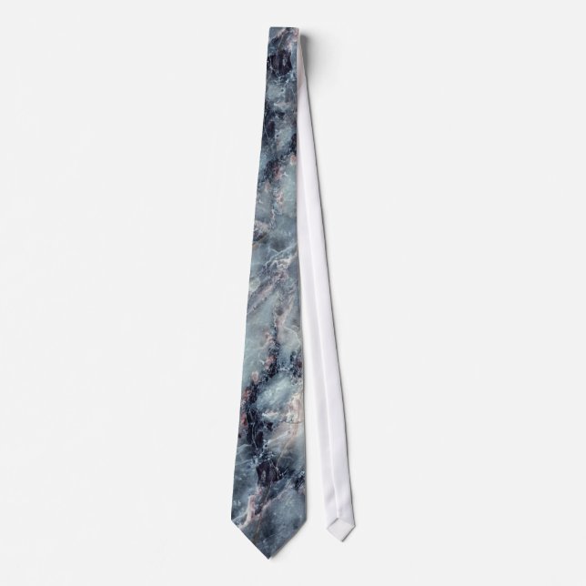Smoky Blue Marble Tie 2 (Front)
