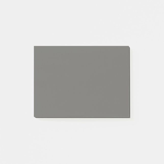 Smoky Charcoal Solid Colour Post-it Notes (Front)