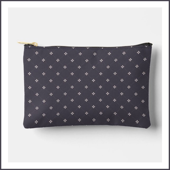 Smoky Diamond Floret Pattern Accessory Pouch (Creator Uploaded)