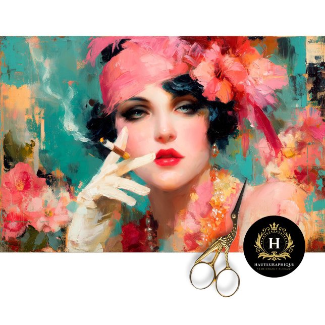 Smoky Flapper Glam Decoupage Tissue Paper (Creator Uploaded)