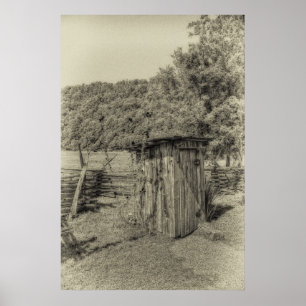 Smoky Mountain Outhouse Poster