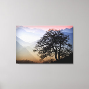 Smoky Mountain Sunset from the Blue Ridge Parkway Canvas Print