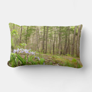 Smoky Mountain Trail in Spring Lumbar Cushion