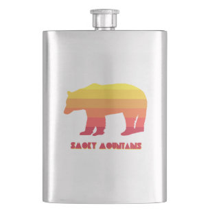 Smoky Mountains Bear Hip Flask