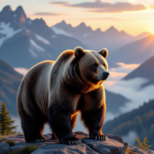 Smoky Mountains Black Bear Decorative Cushion