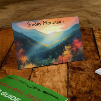 Smoky Mountains, customisable Postcard