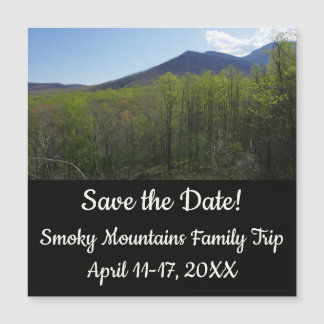 Smoky Mountains in Spring Landscape