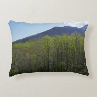 Smoky Mountains in Spring Landscape Decorative Cushion