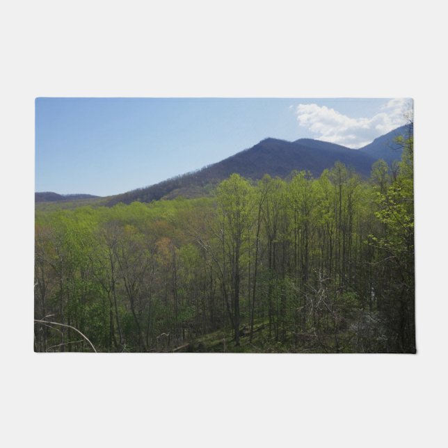 Smoky Mountains in Spring Landscape Doormat (Front)