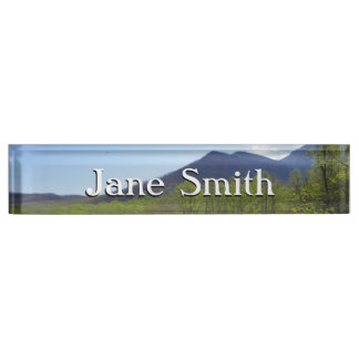 Smoky Mountains in Spring Landscape Nameplate
