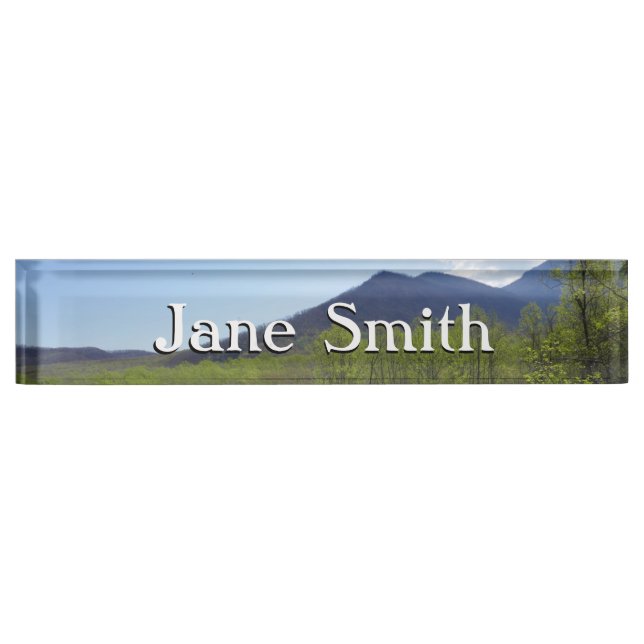 Smoky Mountains in Spring Landscape Nameplate (Front)
