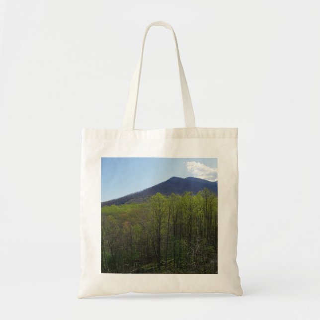 Smoky Mountains in Spring Landscape Tote Bag (Front)