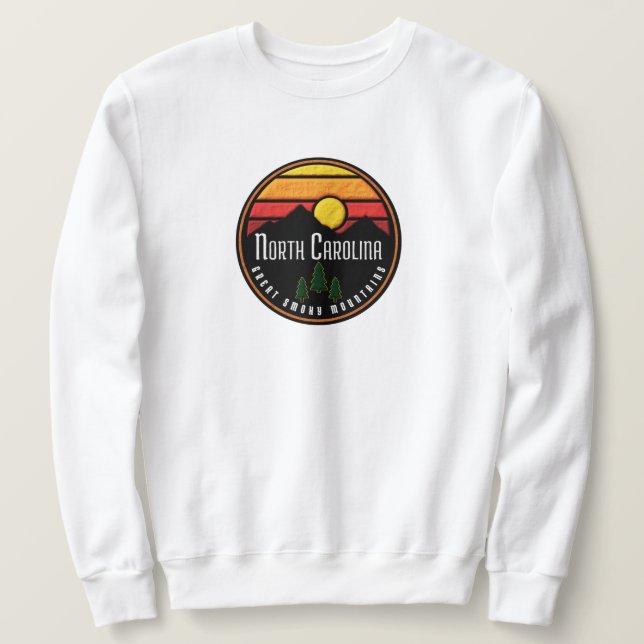 Smoky Mountains North Carolina  Sweatshirt (Design Front)