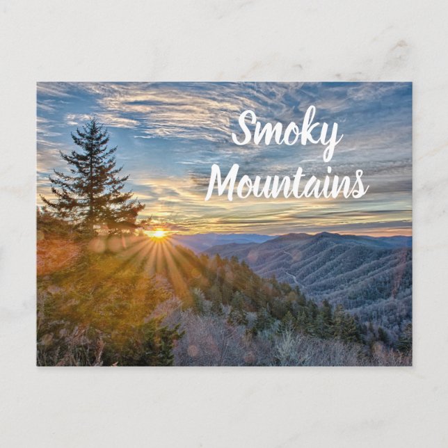 Smoky Mountains Sunrise Postcard (Front)