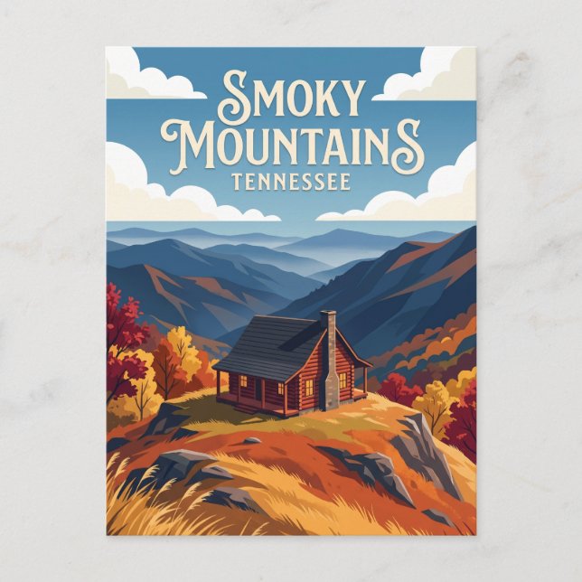 Smoky Mountains USA Postcard (Front)