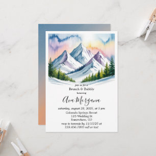 Smoky Mountains Winter Brunch & Bubbly Invitation