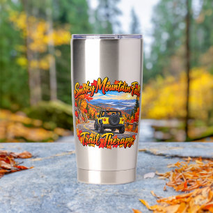 Smoky Mt Fall Trail Therapy Insulated Tumbler