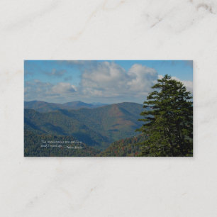 Smoky Mtns: Mtns are calling… John Muir Business Card