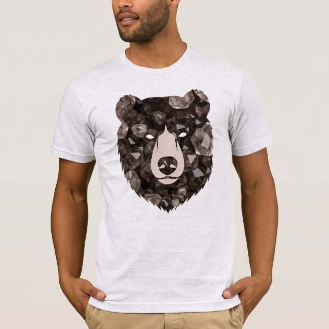 Smoky Quartz Bear Crystal T-Shirt (Front)