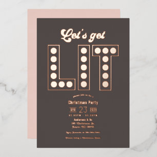 Smoky Quartz Get Lit Retro Christmas Party