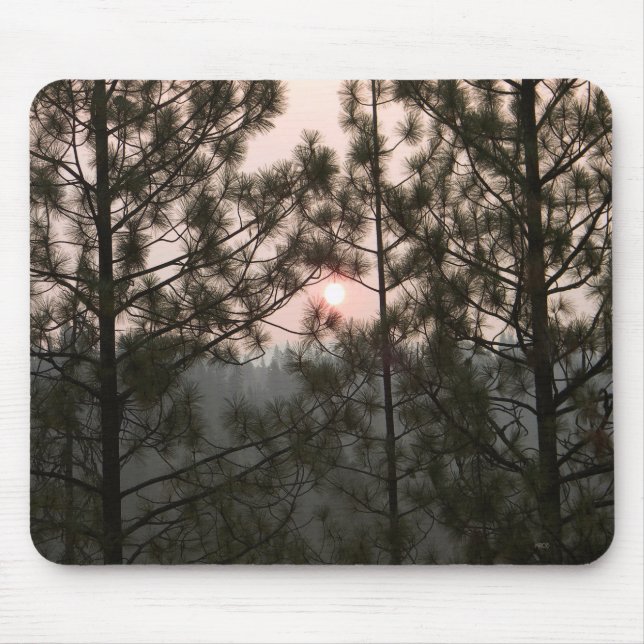 Smoky Sunrise from the Carr Fire 2018... Mouse Pad (Front)