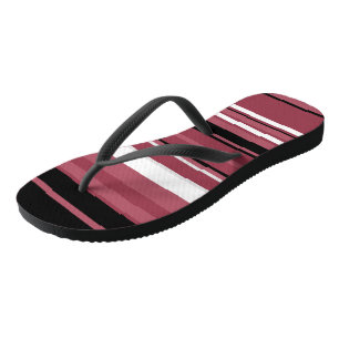Smoky Topaz and Black Stripes Jandals