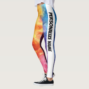 Smoky Watercolor PERSONALIZE Leggings