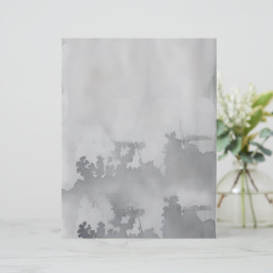 Smoky watercolor stationery paper