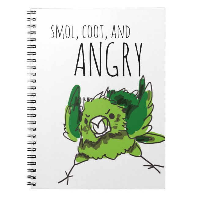 Smol, Coot, and Angry Spiral Notebook (Front)