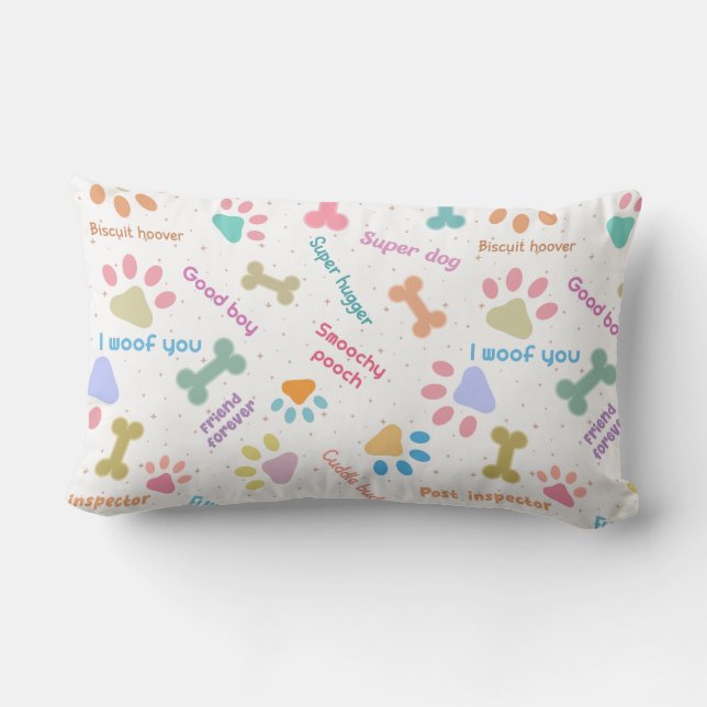 Smooch pooch pillow (Back)
