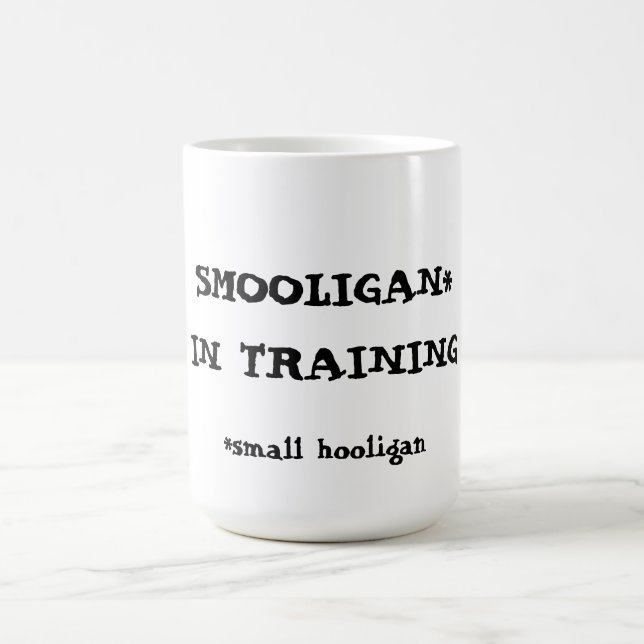 Smooligan in training coffee mug (Center)