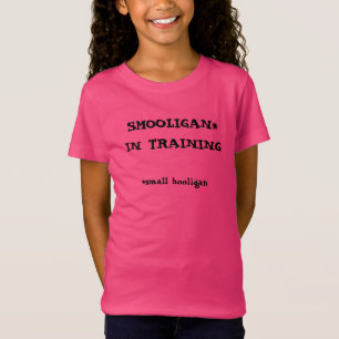 Smooligan in training kids shirt