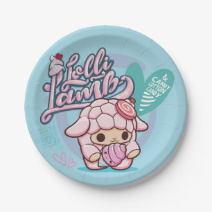 Smooshy Mushy Lolli Lamb Paper Plate