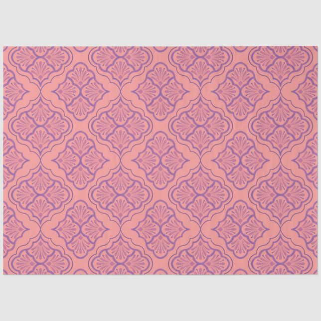 Smooth Arabesque - Mystic Geometric Pattern Tissue Paper (Front)