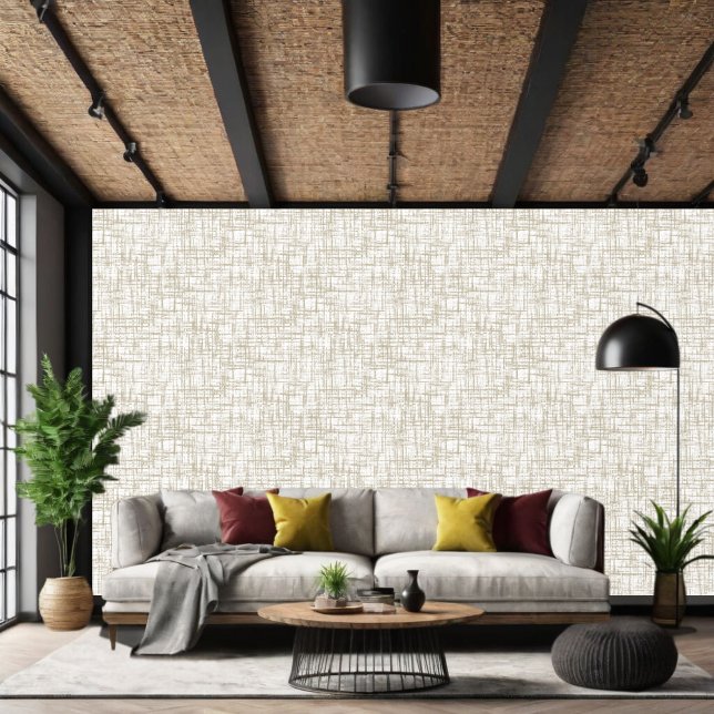 Smooth Beige and White Scratch Pattern Wallpaper (Creator Uploaded)