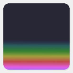 Smooth Black Rainbow Background Gradient Square Sticker