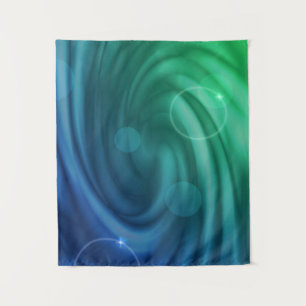 Smooth Blue And Green Colour Mix  Vortex Tapestry