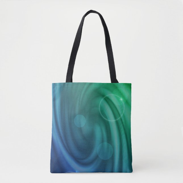 Smooth Blue And Green Colour Mix  Vortex Tote Bag (Front)